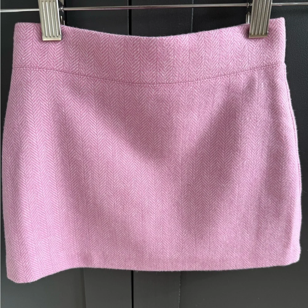 J. Crew Crewcuts Pink Herringbone Girls Skirt NWT • size 3